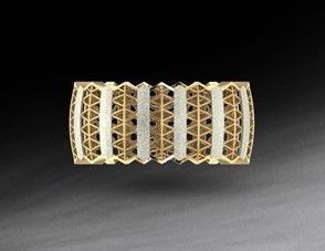 Ring2 gold ring with diamonds 3D print model_1