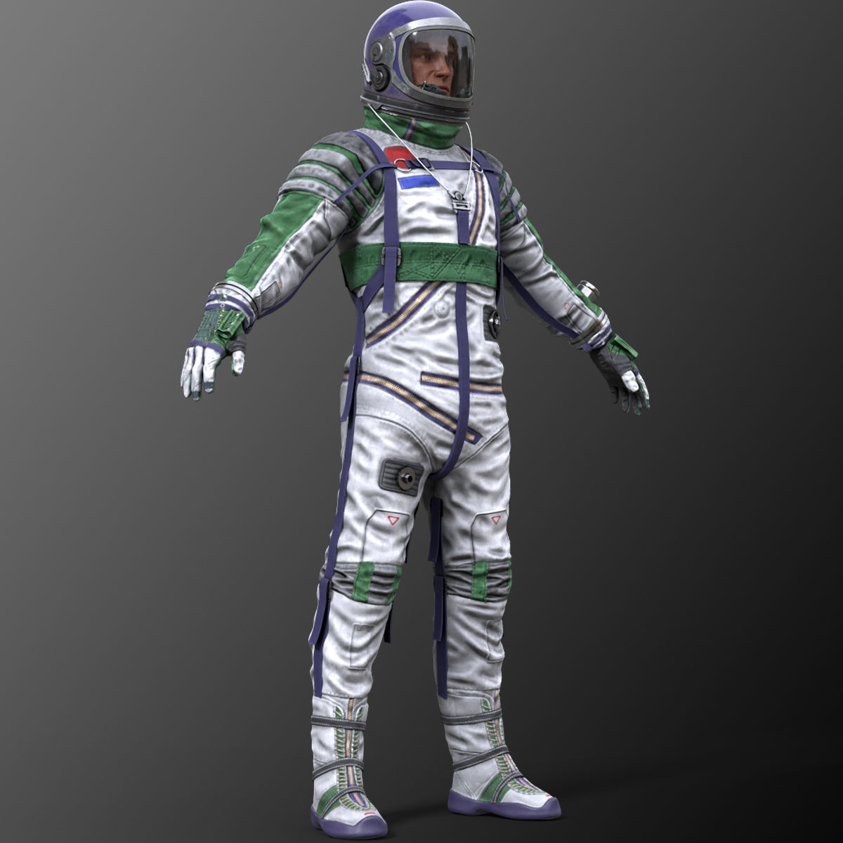 CS04 Space Suit FULL VERSION Low-poly 3D model_33