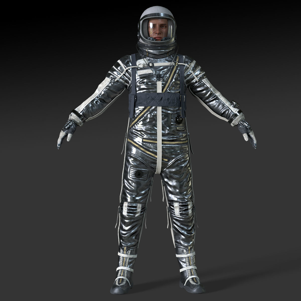 CS04 Space Suit FULL VERSION Low-poly 3D model_23