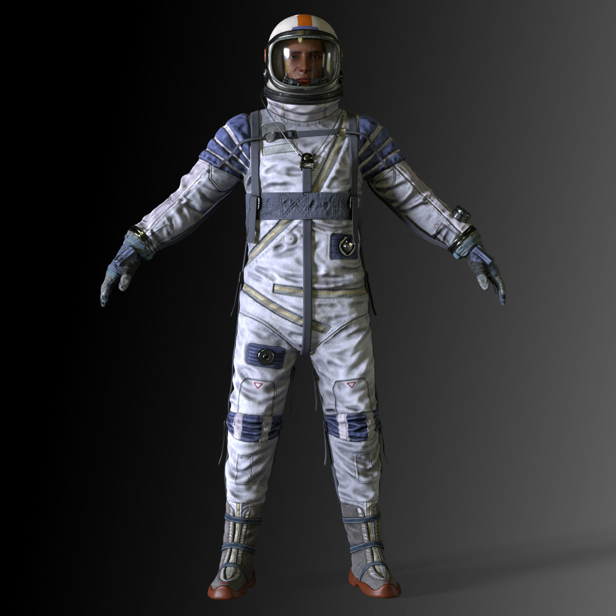 CS04 Space Suit FULL VERSION Low-poly 3D model_48