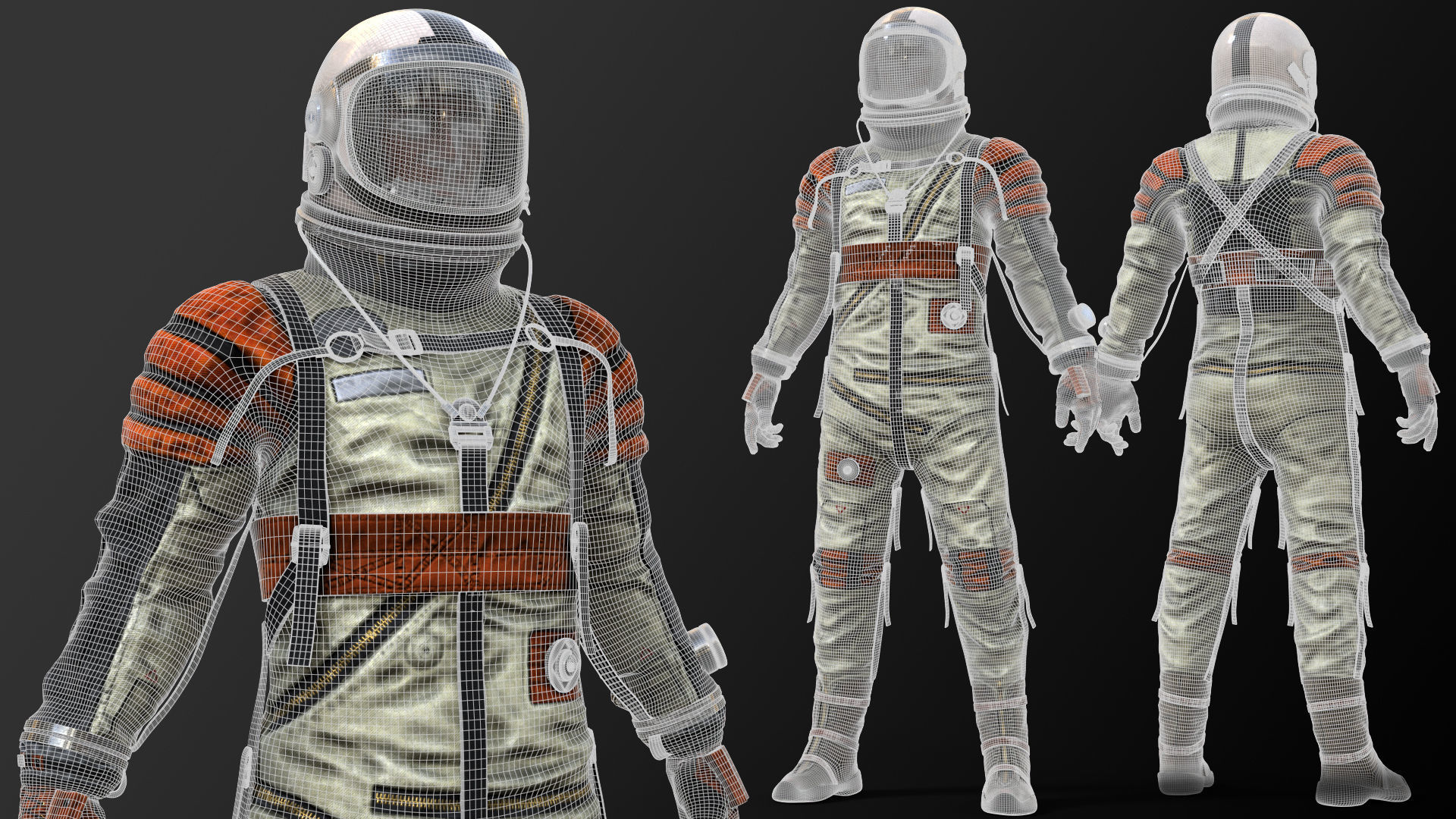 CS04 Space Suit FULL VERSION Low-poly 3D model_20