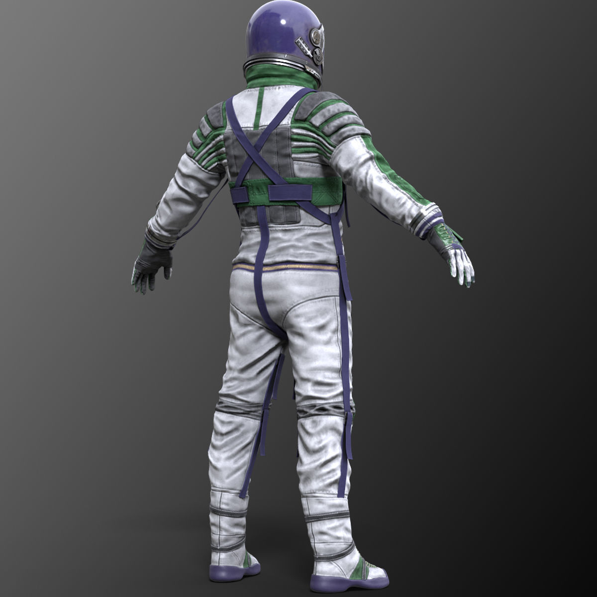 CS04 Space Suit FULL VERSION Low-poly 3D model_34