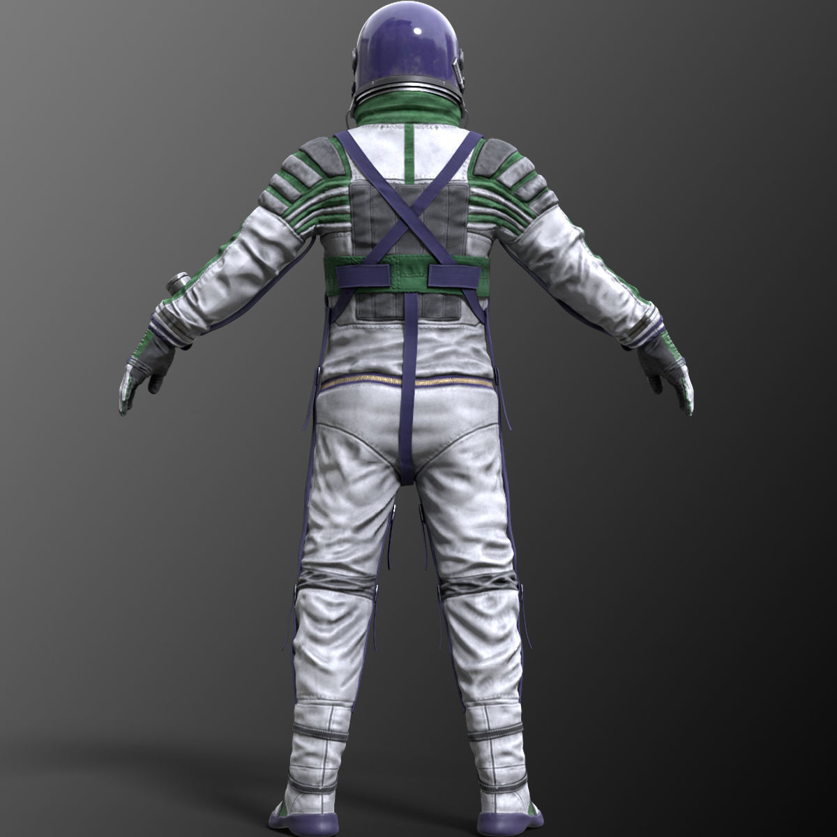 CS04 Space Suit FULL VERSION Low-poly 3D model_32