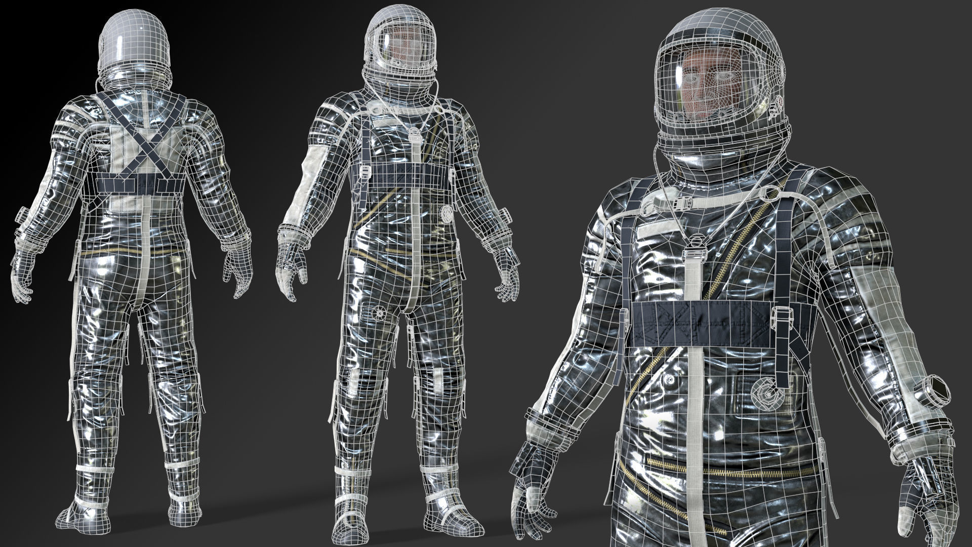 CS04 Space Suit FULL VERSION Low-poly 3D model_6