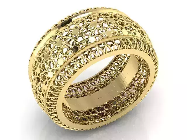 Ring3 gold filigree ring
