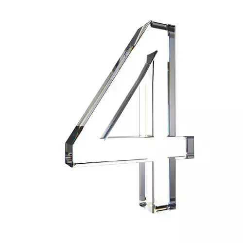4number transparent number