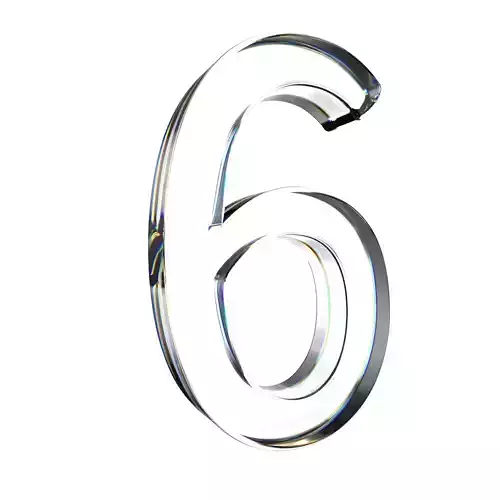 number6 glass number