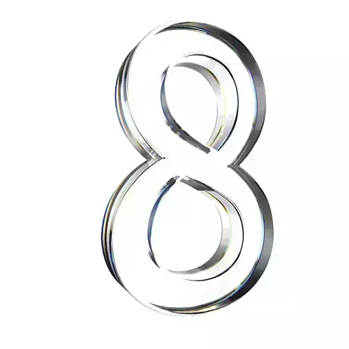 number8 glass number