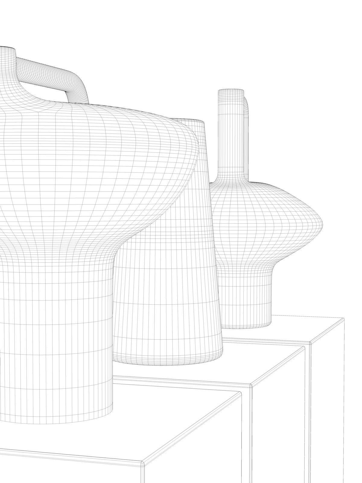 Vase Set 87 3D model_4