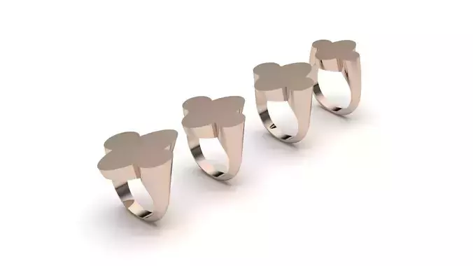  signet ring hollow and solid 8 pieces model72