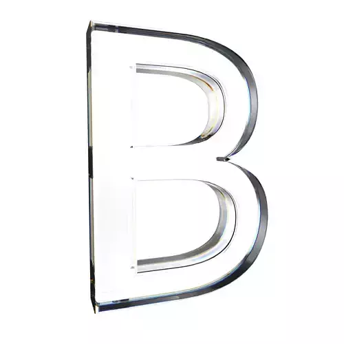 letter b 3D model