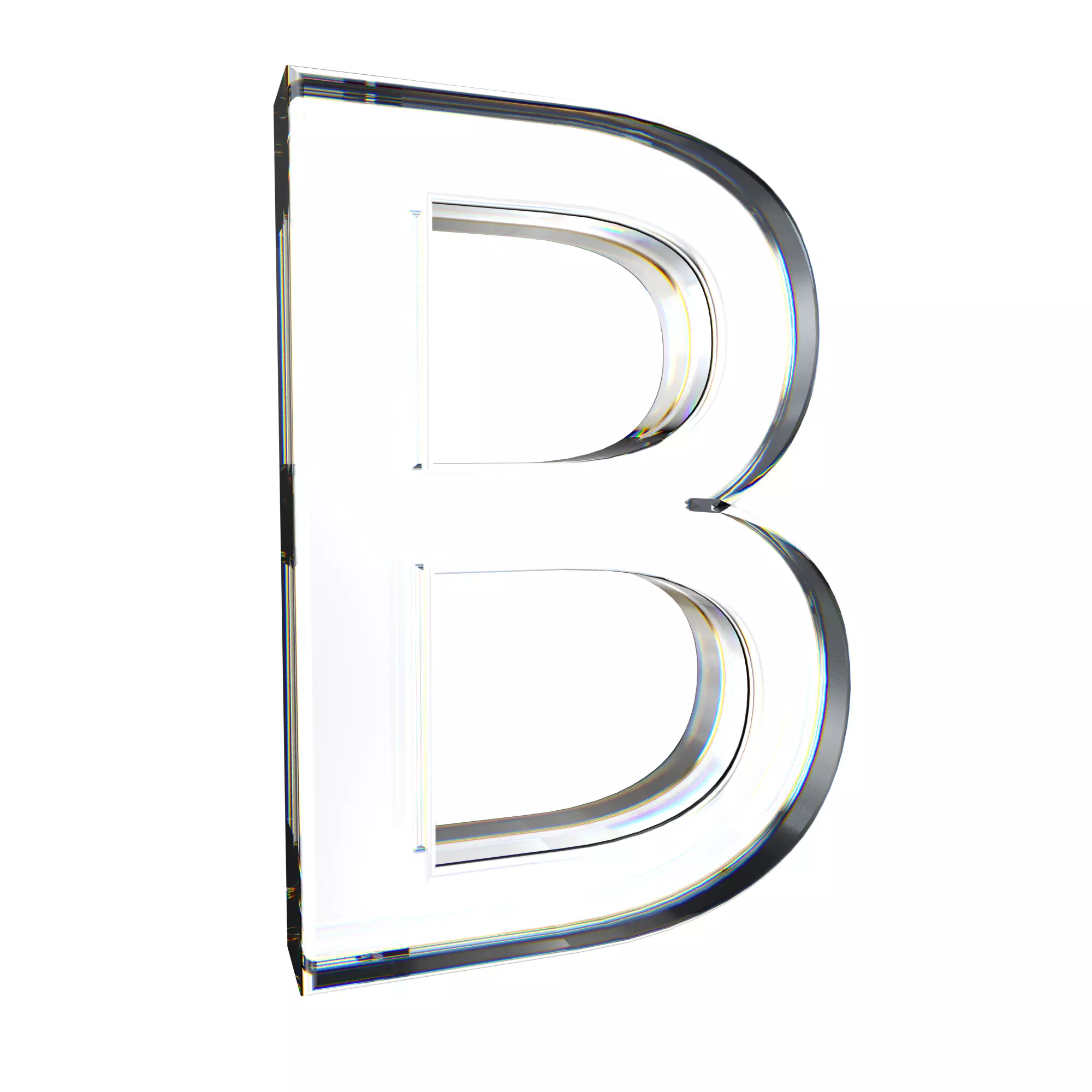 letter b 3D model_0
