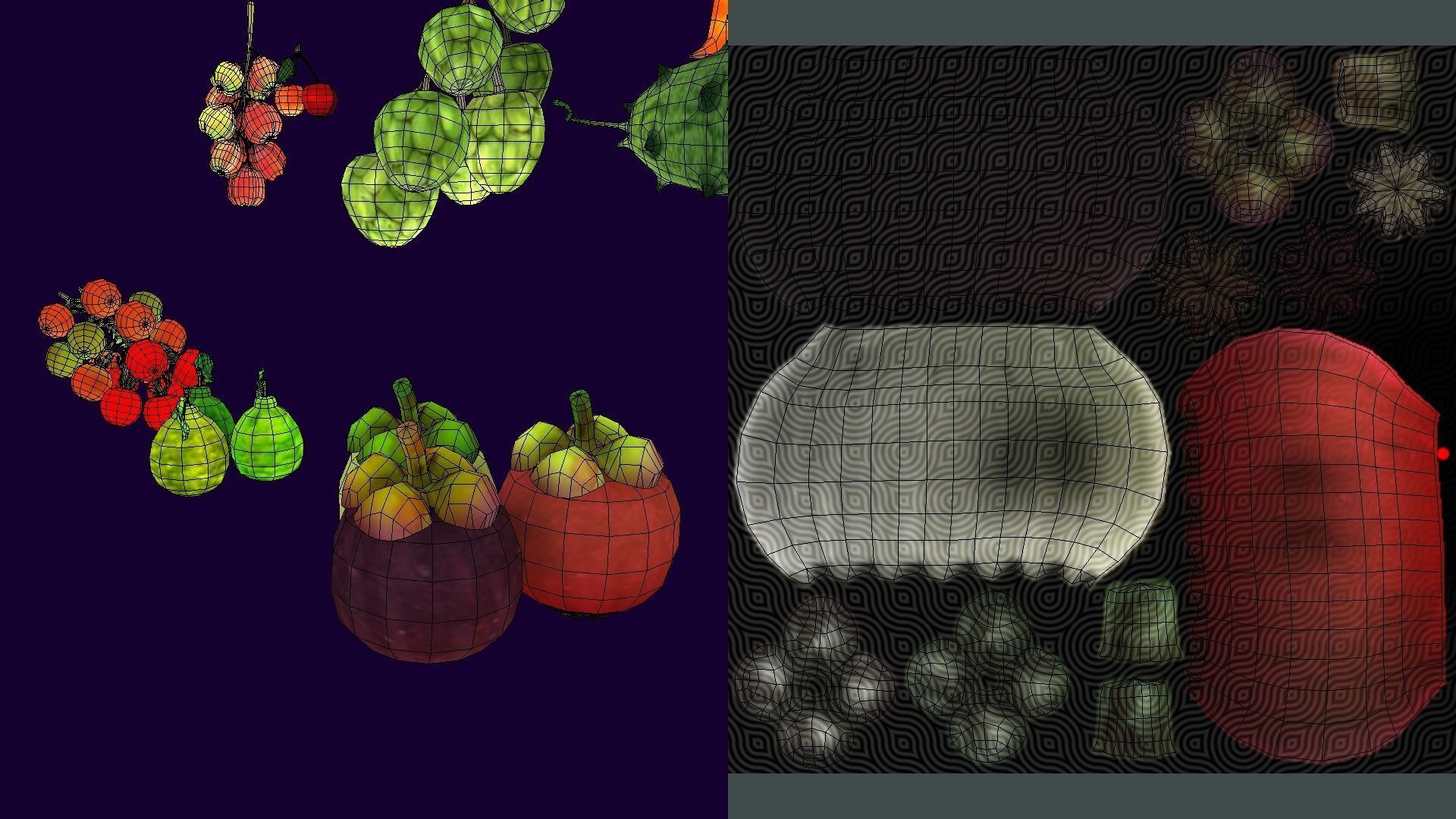 Collections Fruit Path2 Low-poly 3D model_11