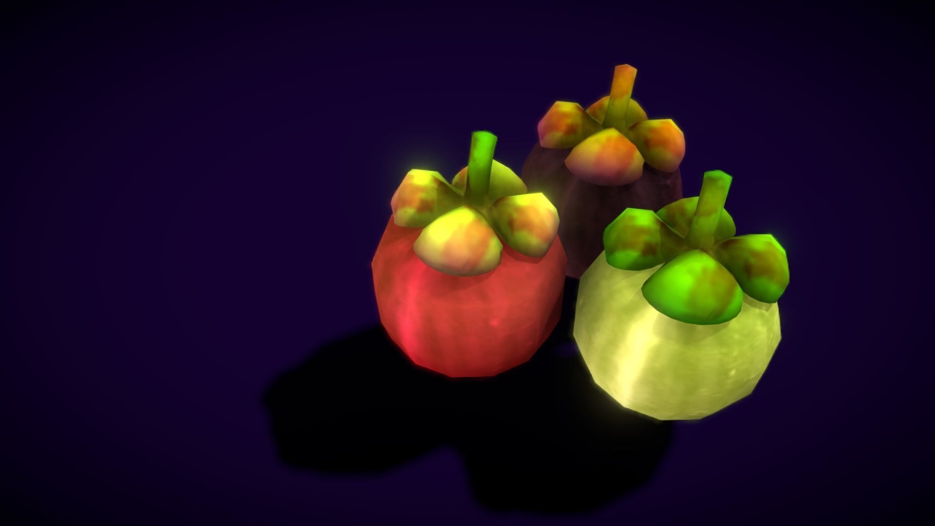 Collections Fruit Path2 Low-poly 3D model_6