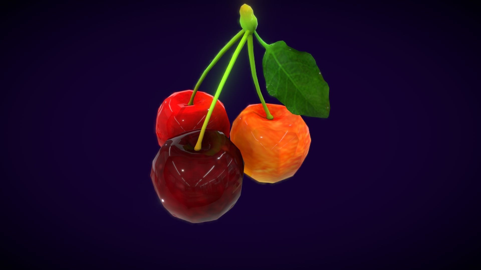 Collections Fruit Path2 Low-poly 3D model_7