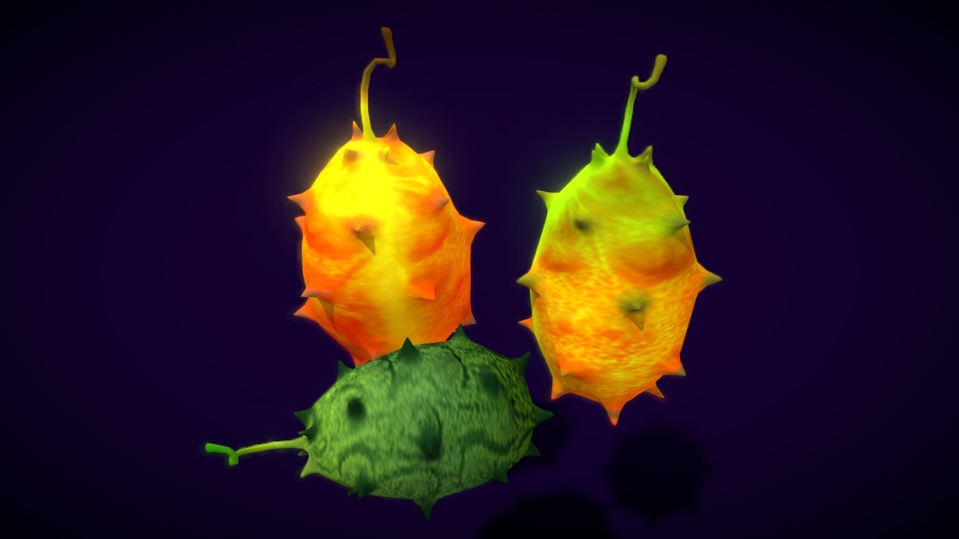 Collections Fruit Path2 Low-poly 3D model_1