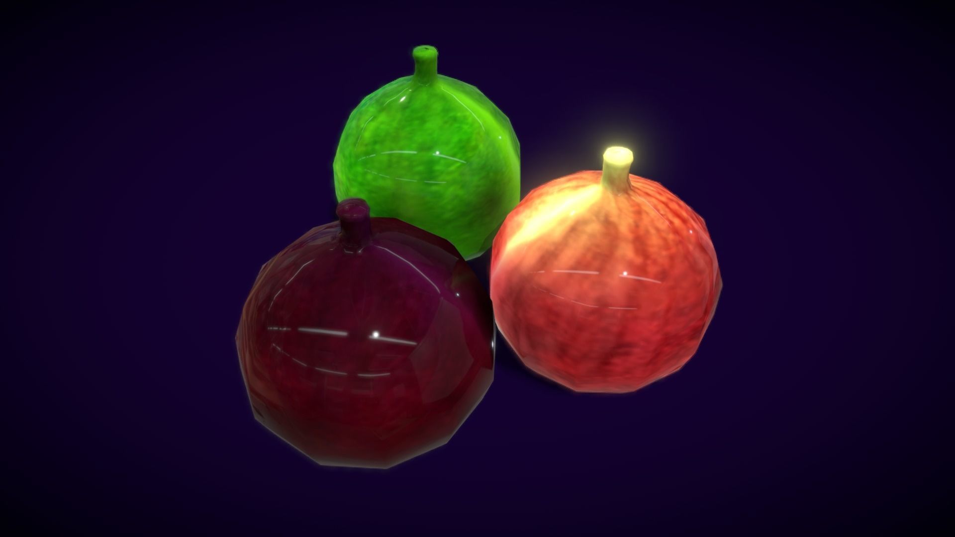Collections Fruit Path2 Low-poly 3D model_13