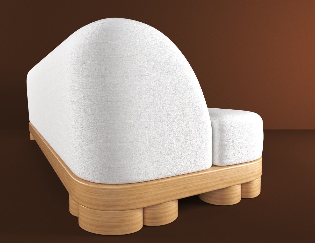 Sofa Belmont -DOM EDIZIONI 3D model_2