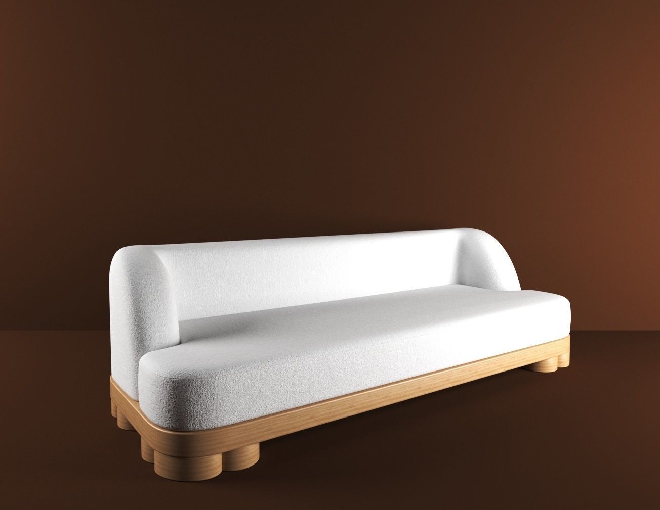 Sofa Belmont -DOM EDIZIONI 3D model_1