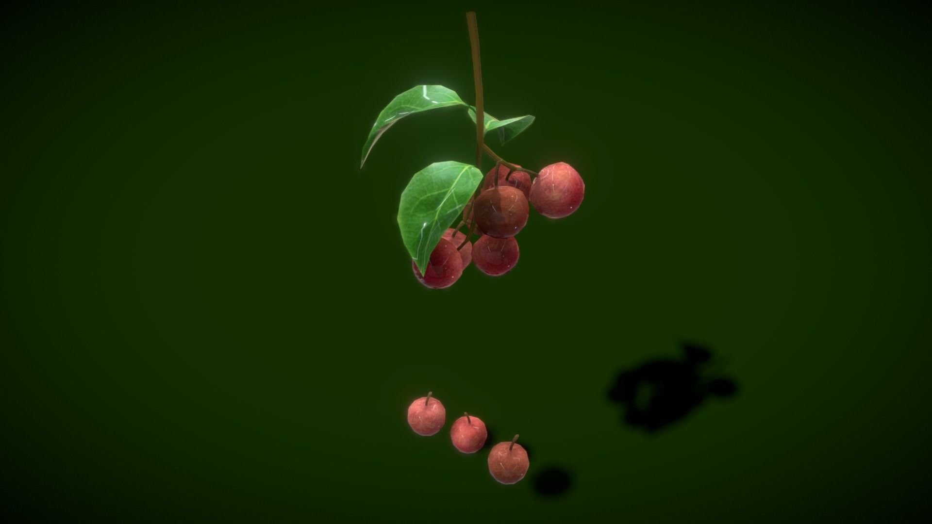 Collection Fruit Path 3 Low-poly 3D model_9