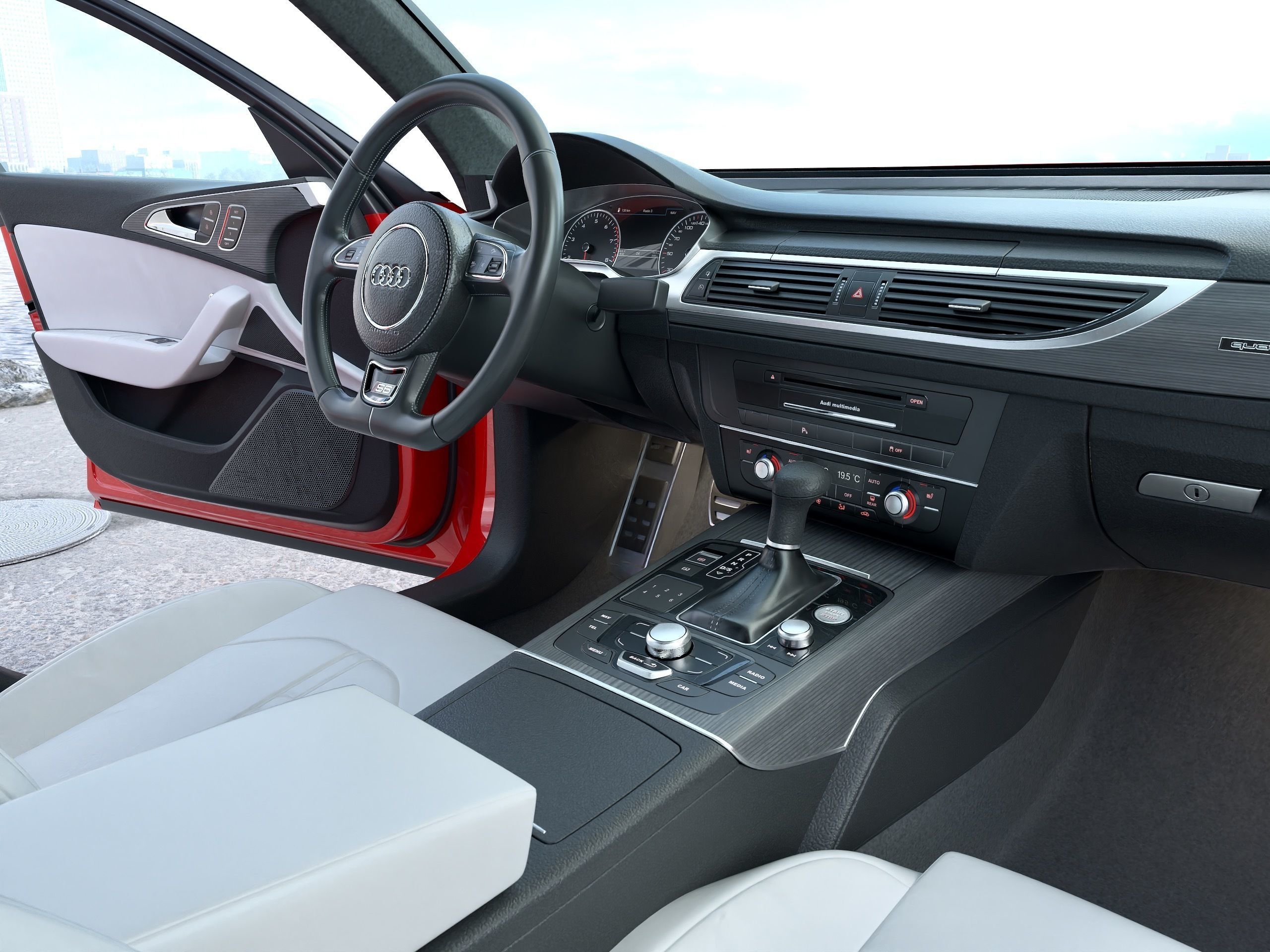 Audi S6 2016 3D model_9