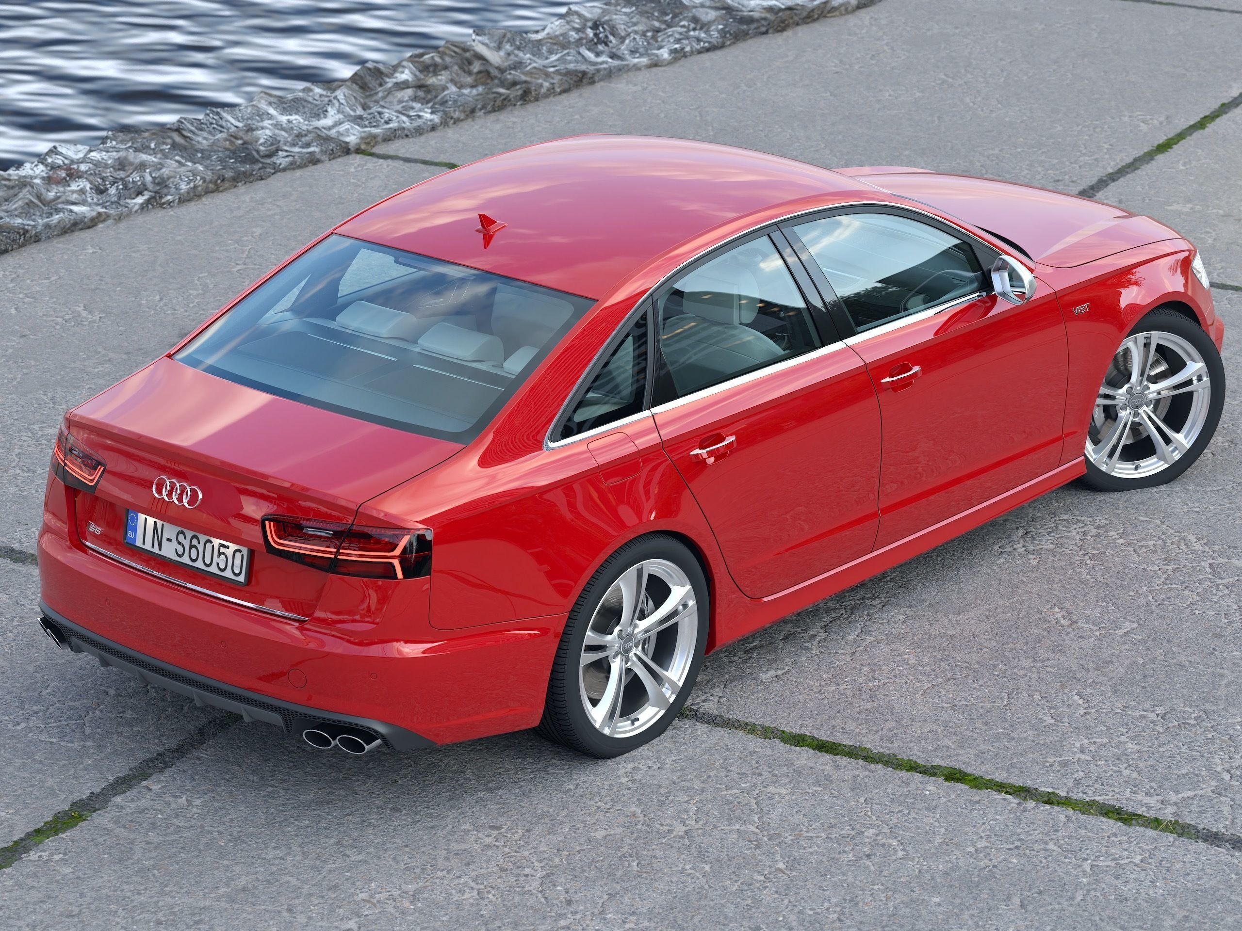 Audi S6 2016 3D model_1