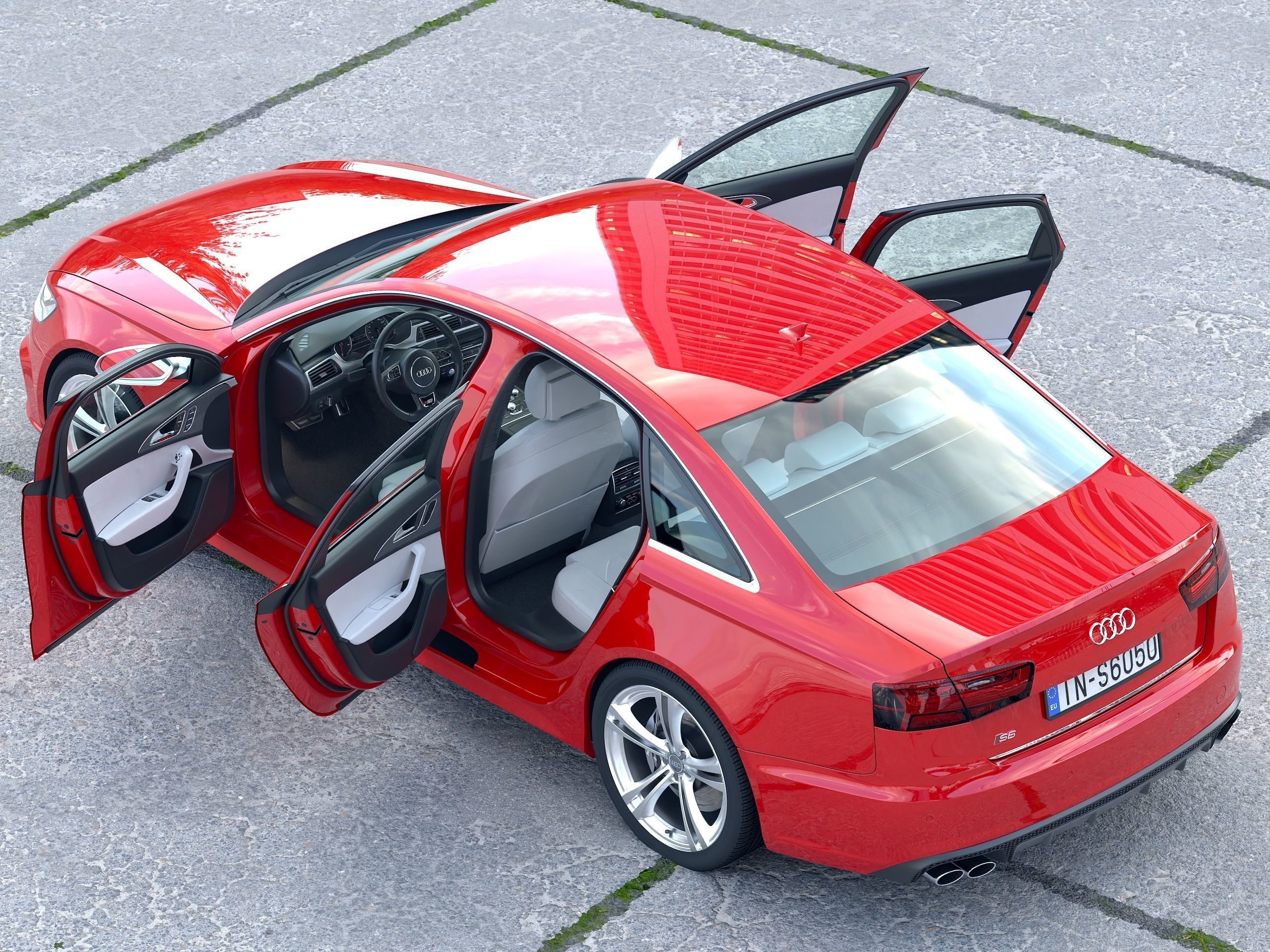 Audi S6 2016 3D model_6