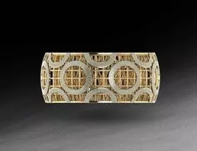 Ring5 gold and diamond cuff bracelet 3D print model_0