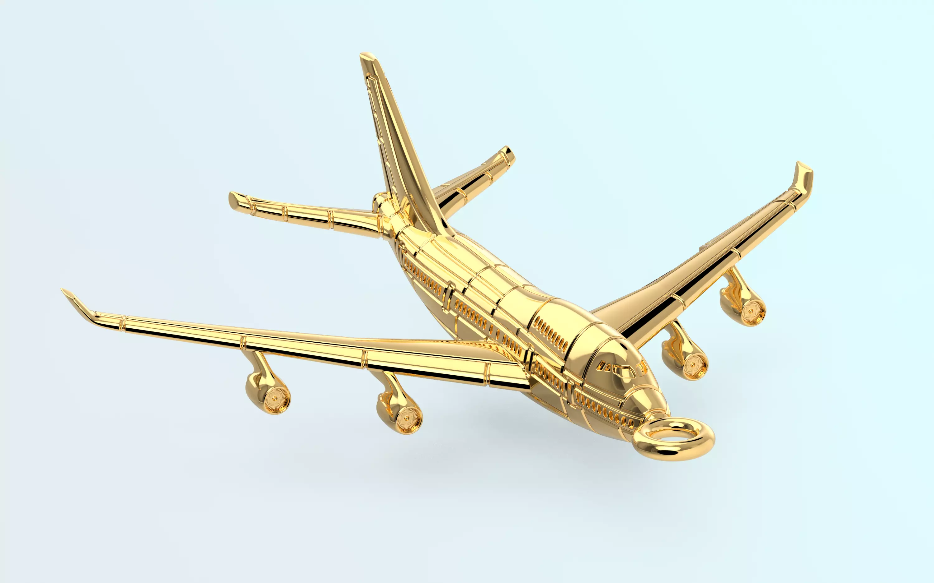 Boing 747 Pendant 3D print model