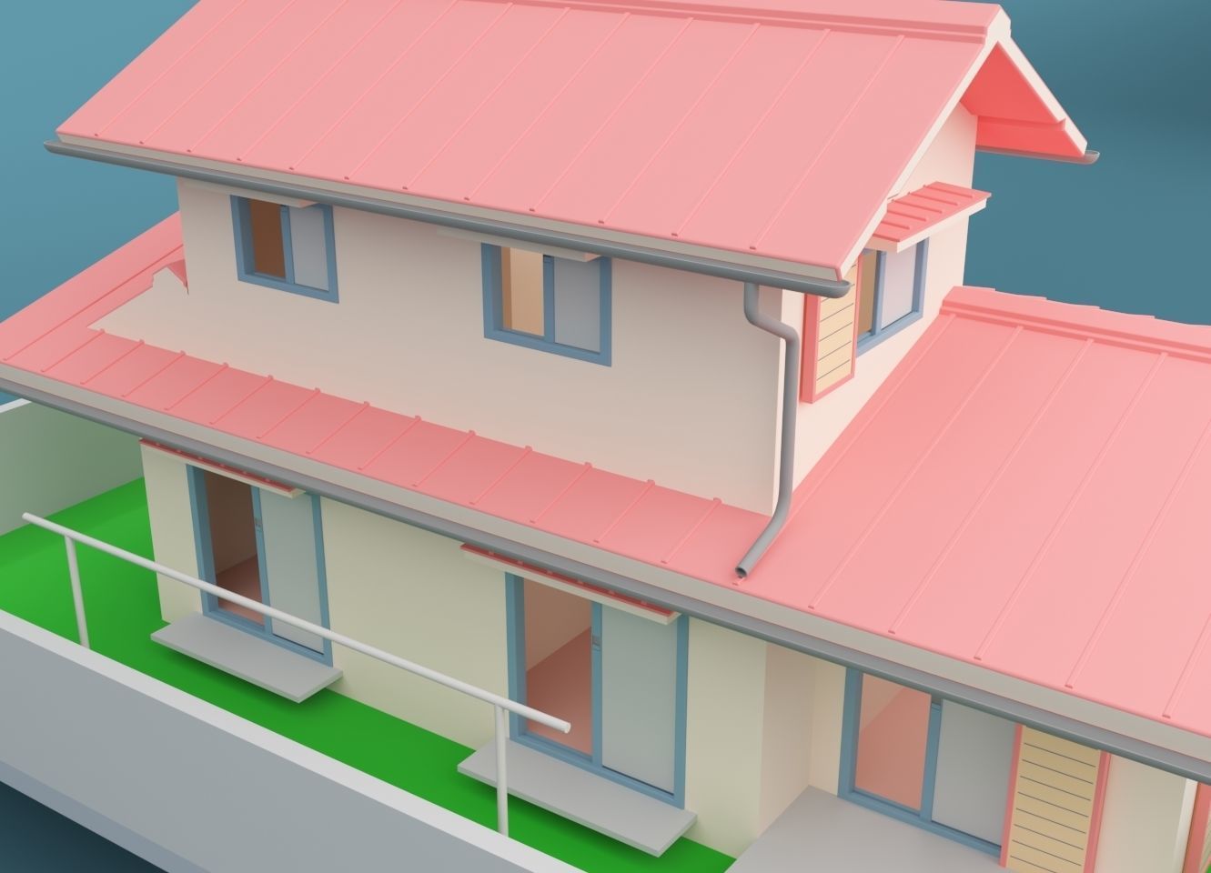 Nobita House 3D print model_6