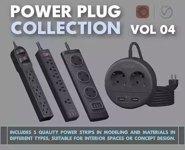 Power plug vol 04 3D model