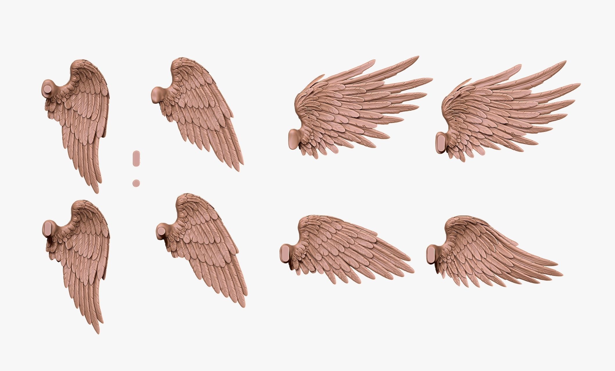 Michael Archangel - Metal - Wood - CNC Rounting and 3D print model_19