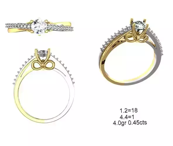 Solitaire Wedding Engagement Ring