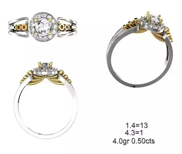 Solitaire Wedding Engagement Ring