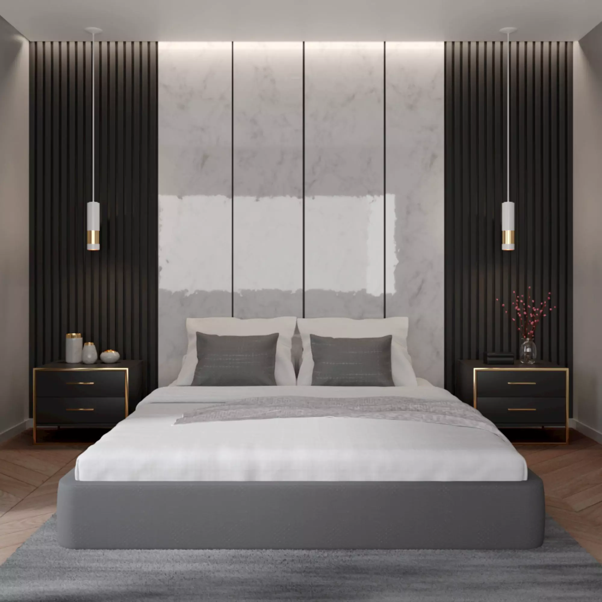 Bedroom Interior 3D model_0