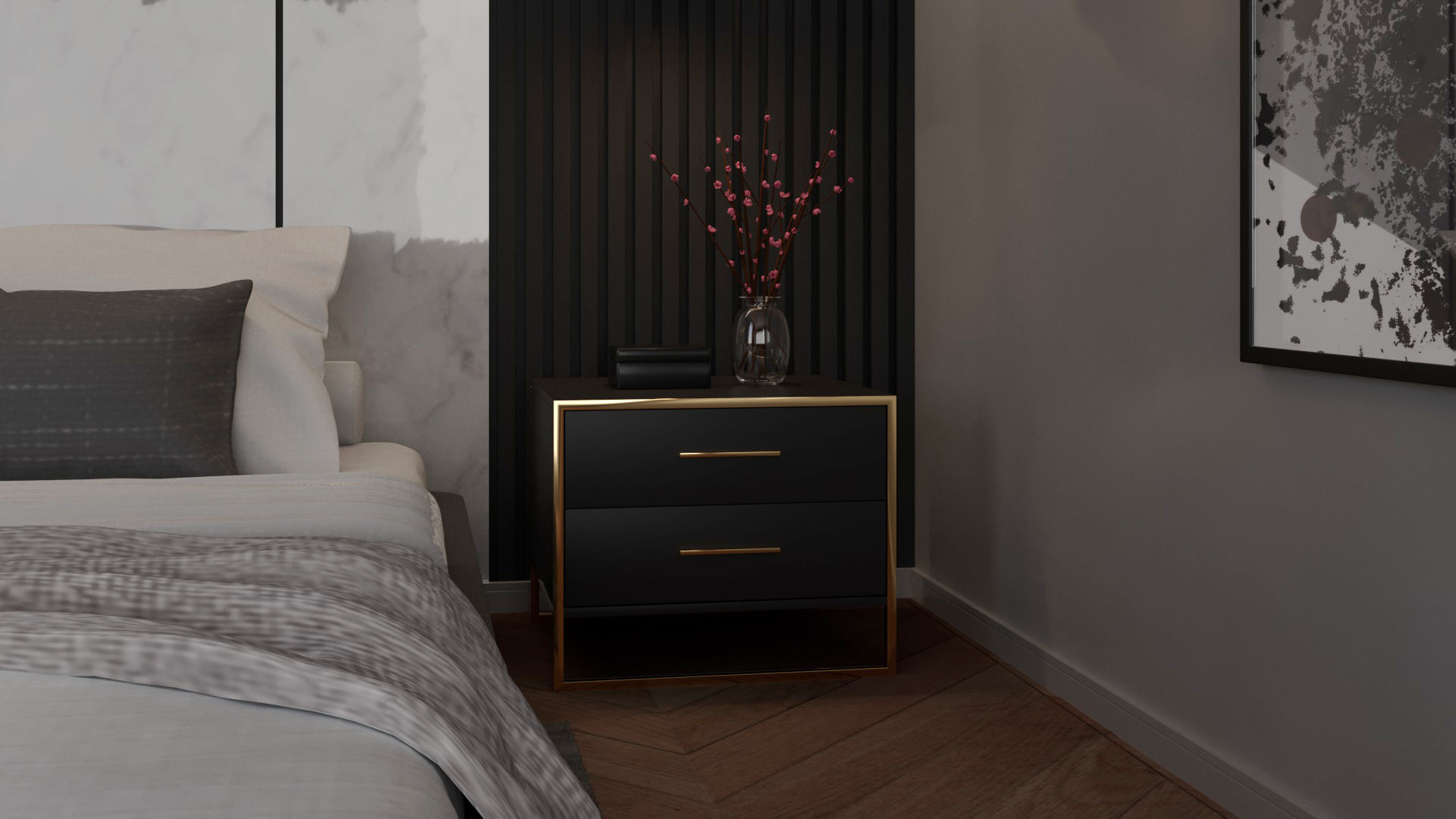 Bedroom Interior 3D model_6