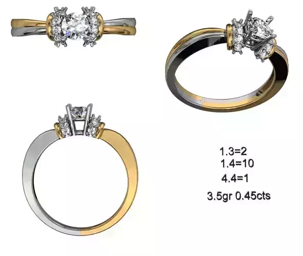 Solitaire Wedding Engagement Ring