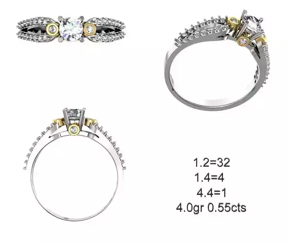 Solitaire Wedding Engagement Ring