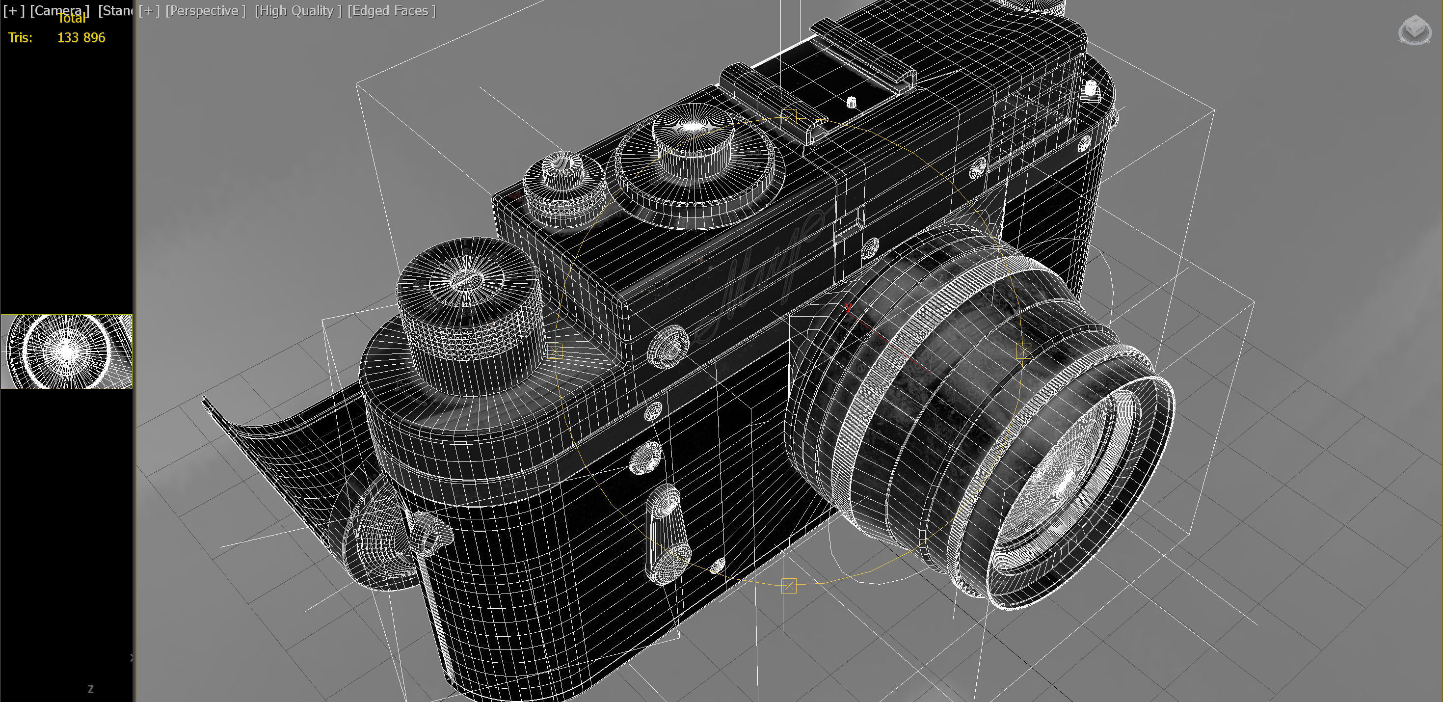 Old Camera PBR Low-poly 3D model_17