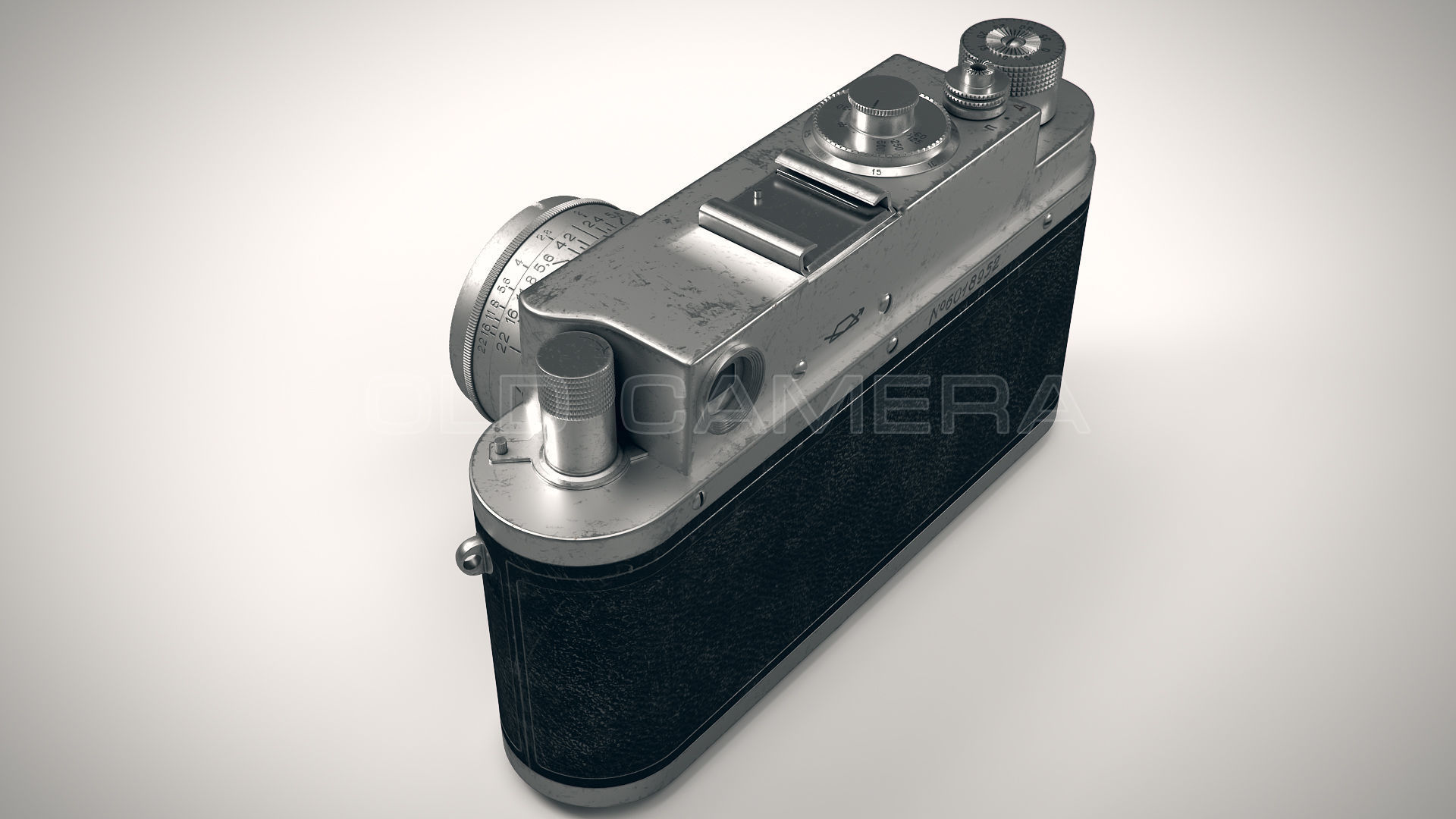 Old Camera PBR Low-poly 3D model_10
