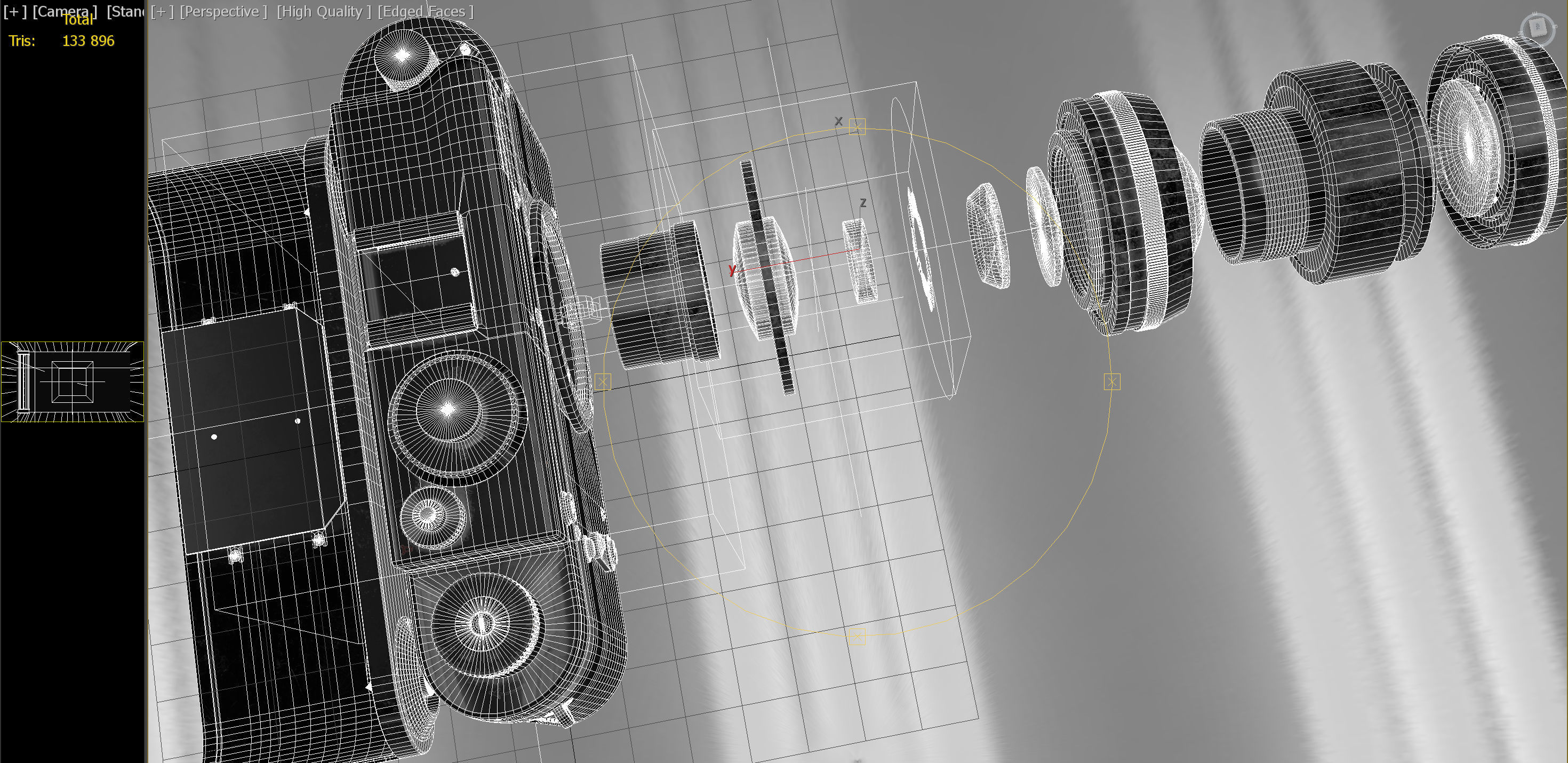 Old Camera PBR Low-poly 3D model_15