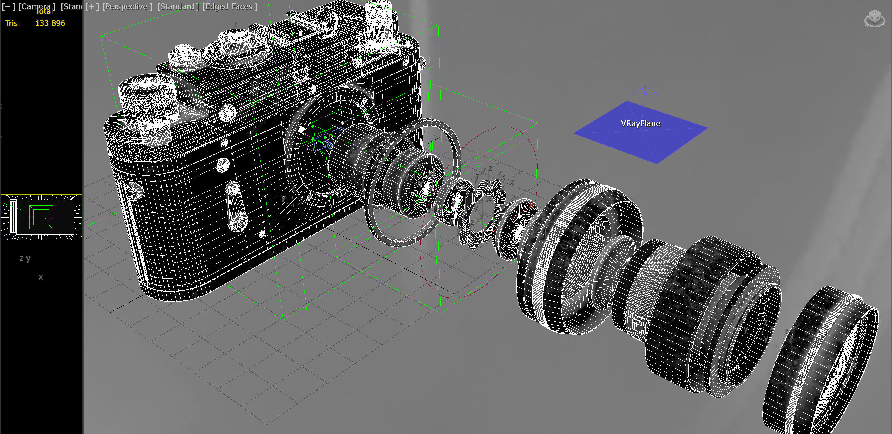 Old Camera PBR Low-poly 3D model_11