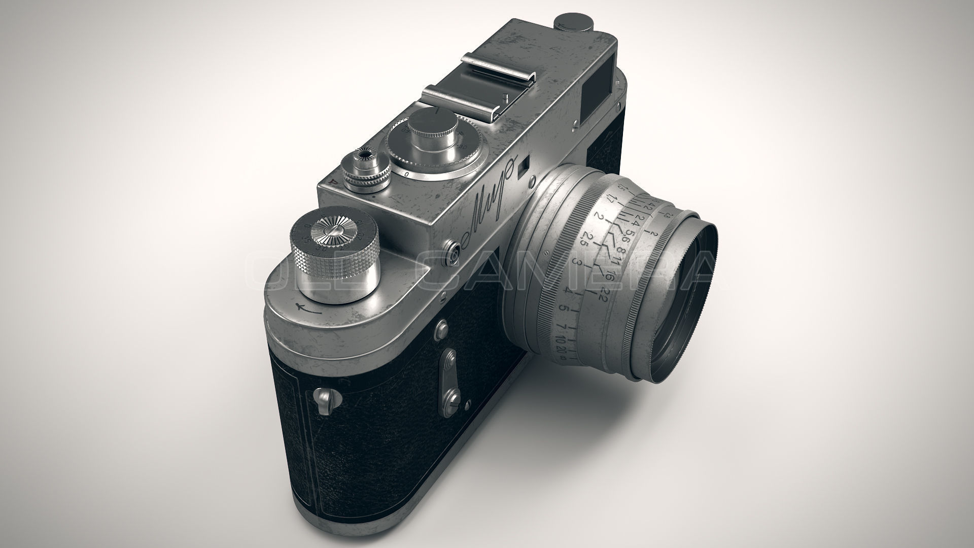 Old Camera PBR Low-poly 3D model_8