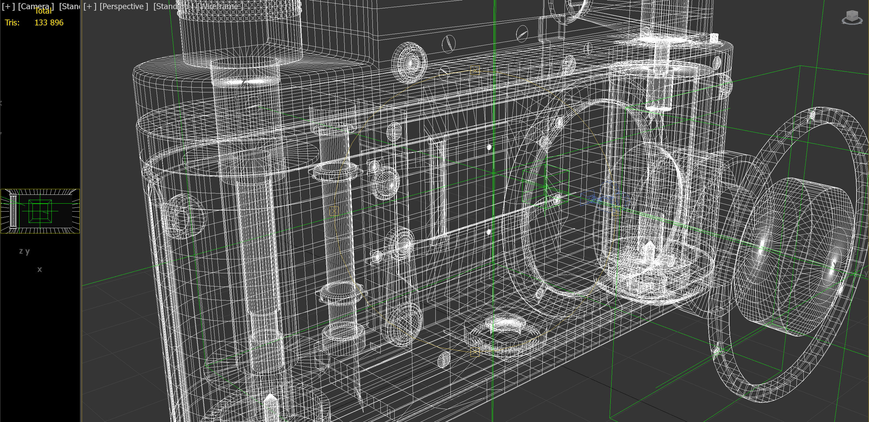 Old Camera PBR Low-poly 3D model_12