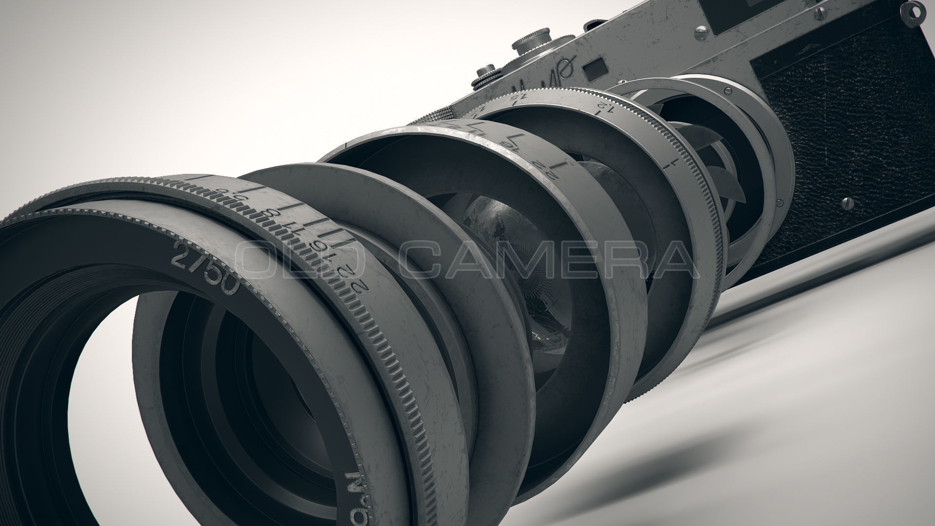 Old Camera PBR Low-poly 3D model_24