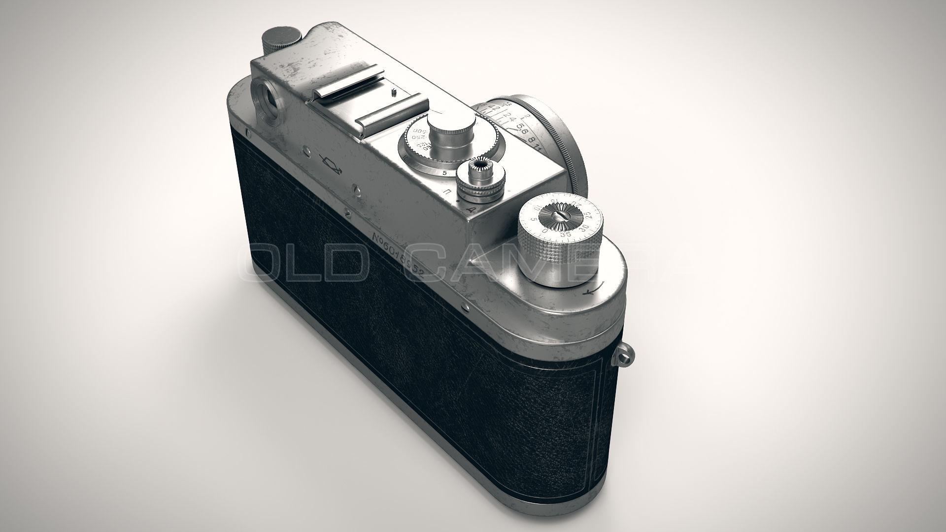 Old Camera PBR Low-poly 3D model_9