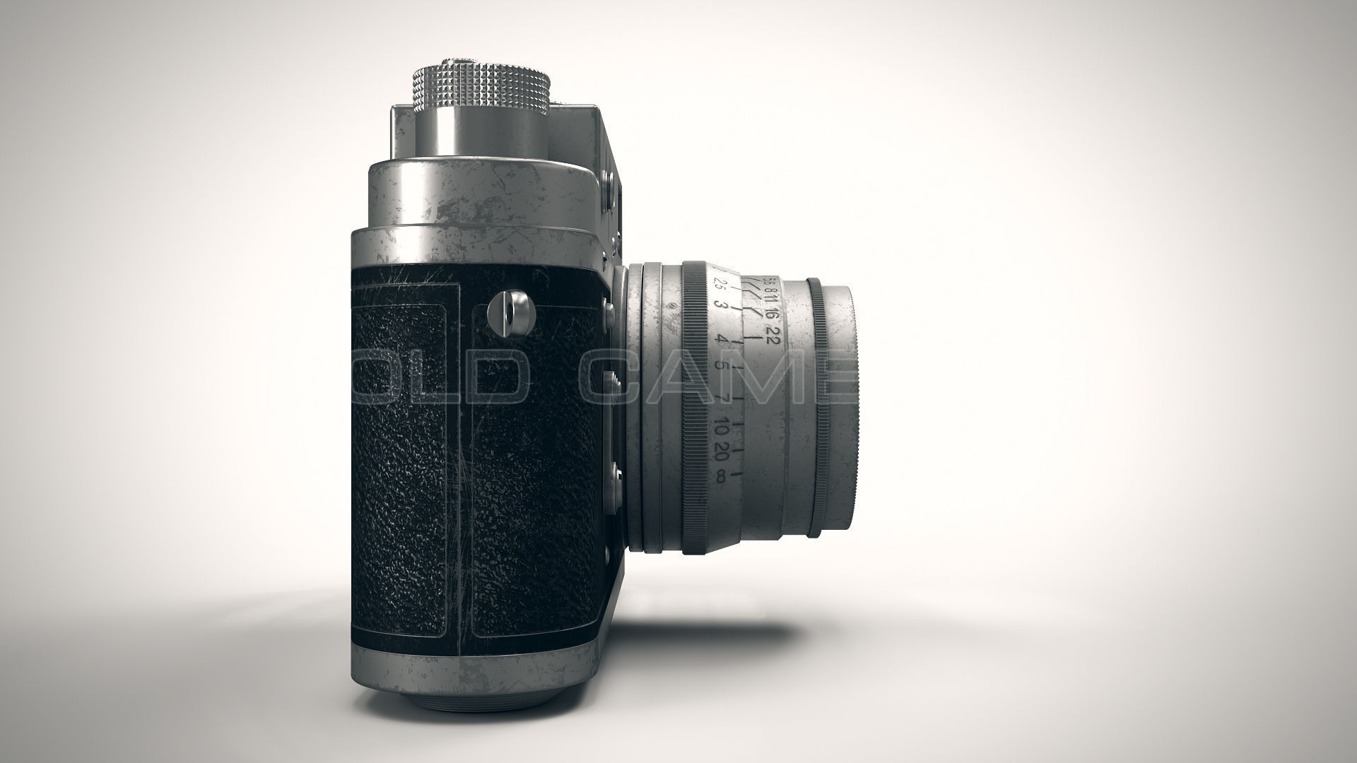 Old Camera PBR Low-poly 3D model_2