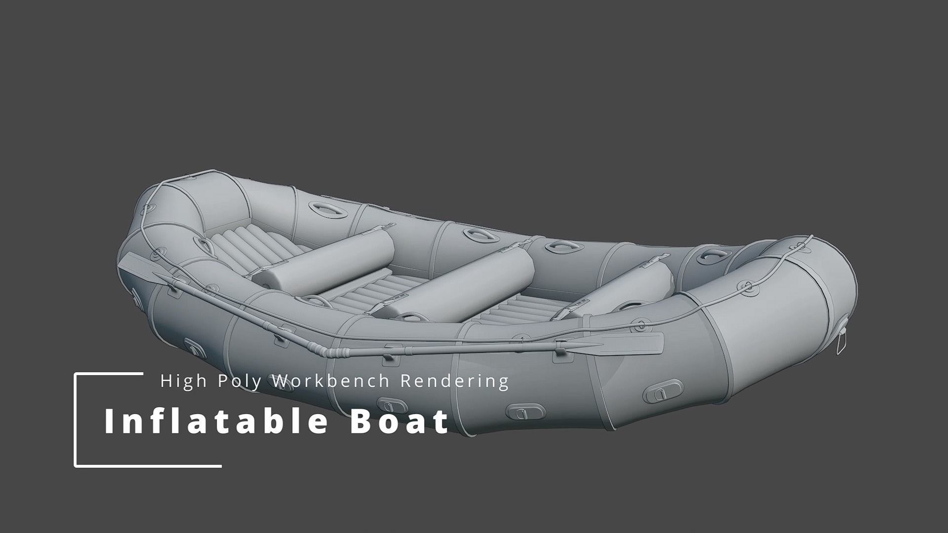 Inflatable Rafting Boat 3D model_5