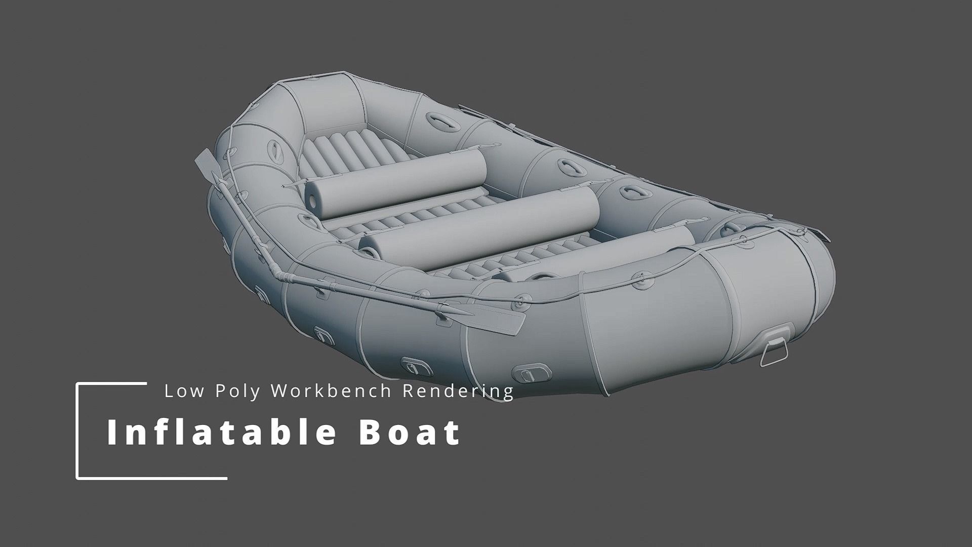 Inflatable Rafting Boat 3D model_10