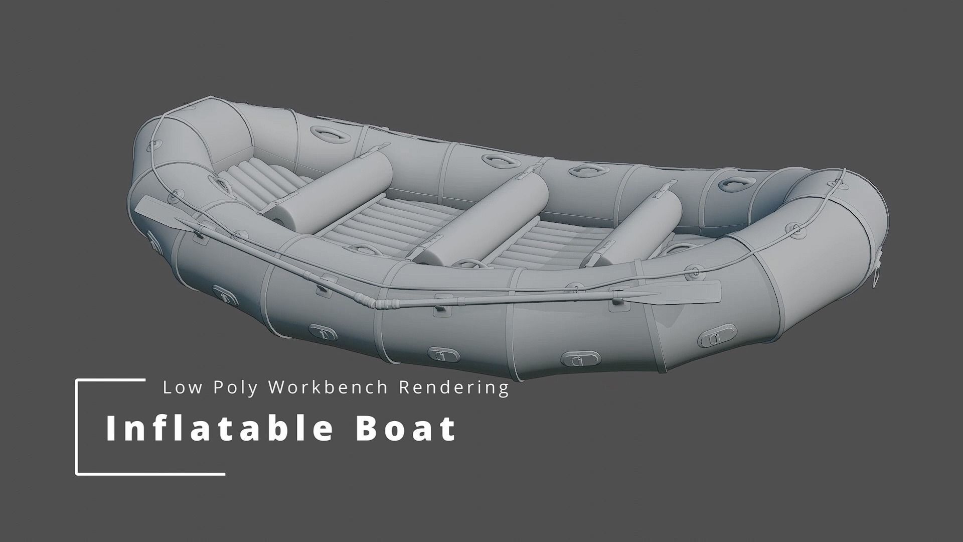 Inflatable Rafting Boat 3D model_9